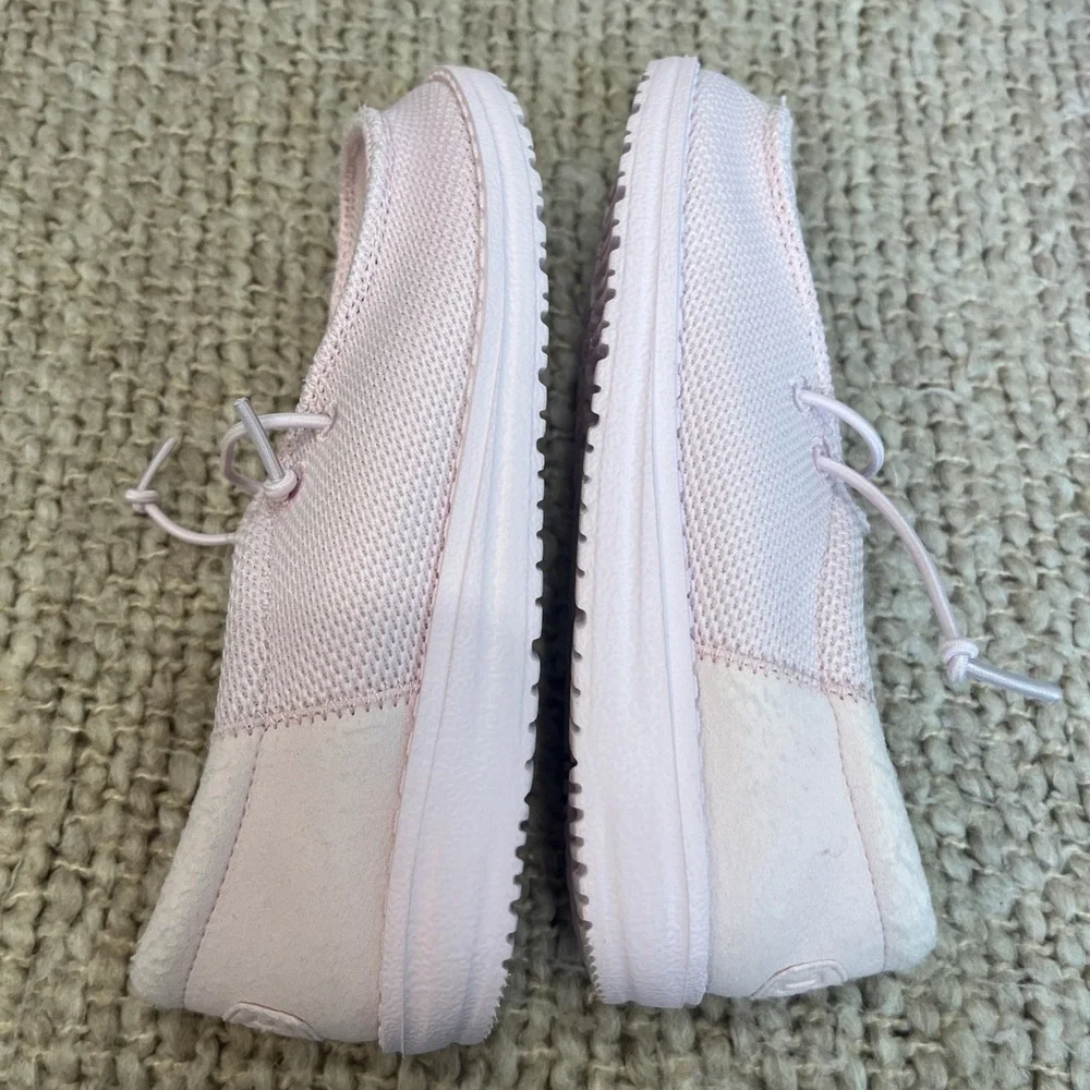Hey Dude Wally Youth Funk Mono Light Pink Size Youth 2 Walking Shoes Comfort
